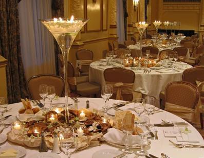 In order to make a wedding reception table more interesting consider using